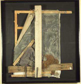 Obra de Tàpies (foto de la web del Museo Reina Sofía)